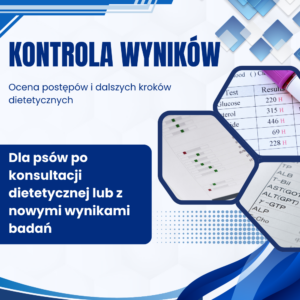 analiza wyników badań psa, dietetyk kliniczny psów konsultacja dietetyczna online, kontrola badań psa konsultacja dietetyczna online ocena badań psa, kontrola wyników badań w kontekście diety.